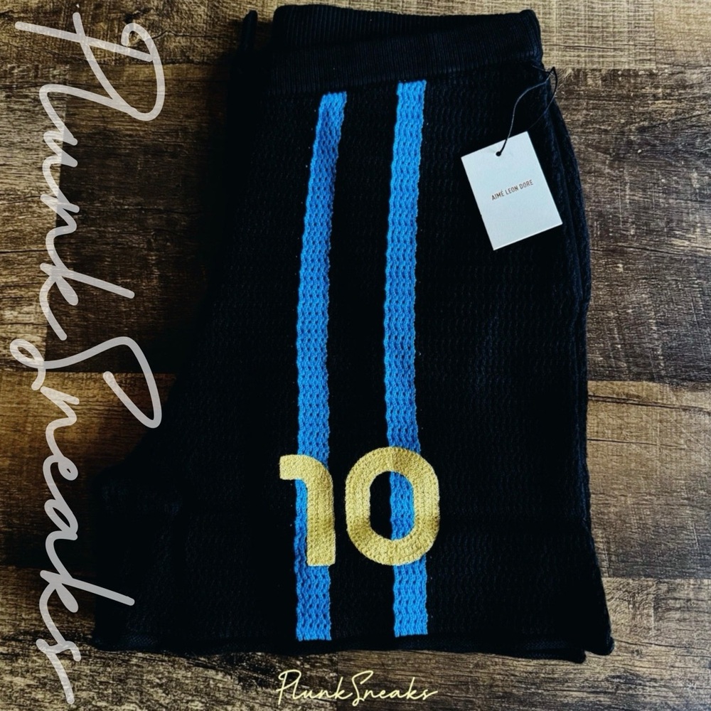 Aime Leon Dore Knit Soccer Short • Spring 2024 • Large • Black